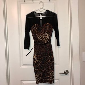 Cheetah print dress